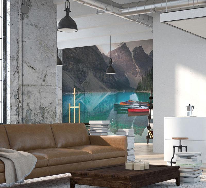 Calm Morning on Moraine Lake Wall Mural-Wall Mural-Eazywallz