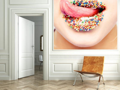 Candy lips Wall Mural-Wall Mural-Eazywallz