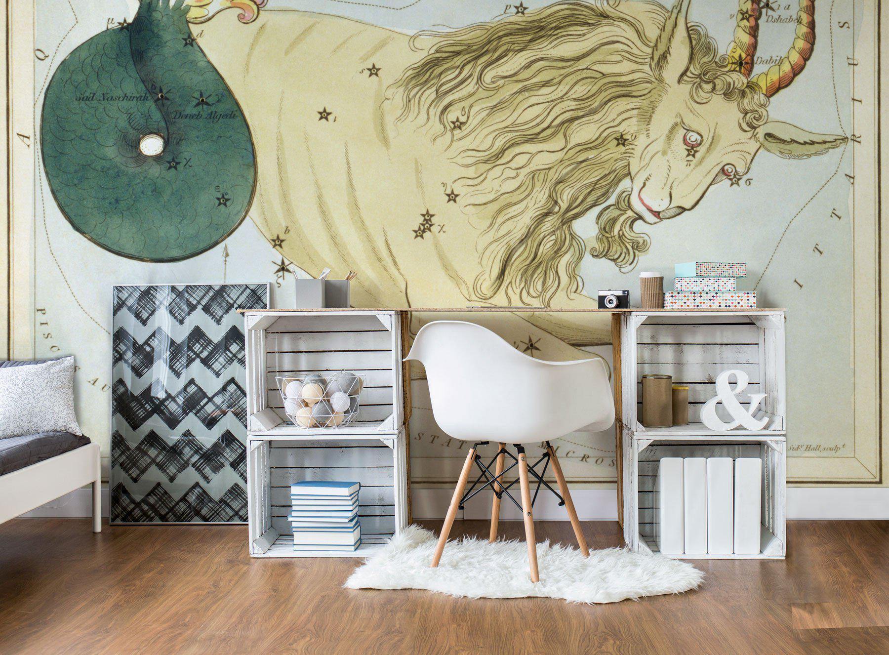 Capricorn Wall Mural-Wall Mural-Eazywallz