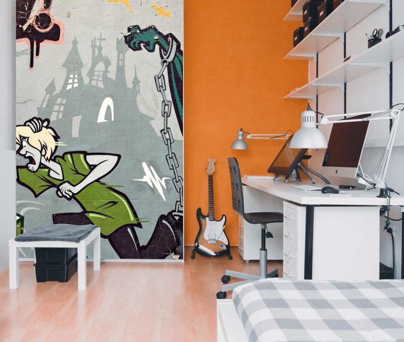 Cartoon Street Art Wall Mural-Wall Mural-Eazywallz