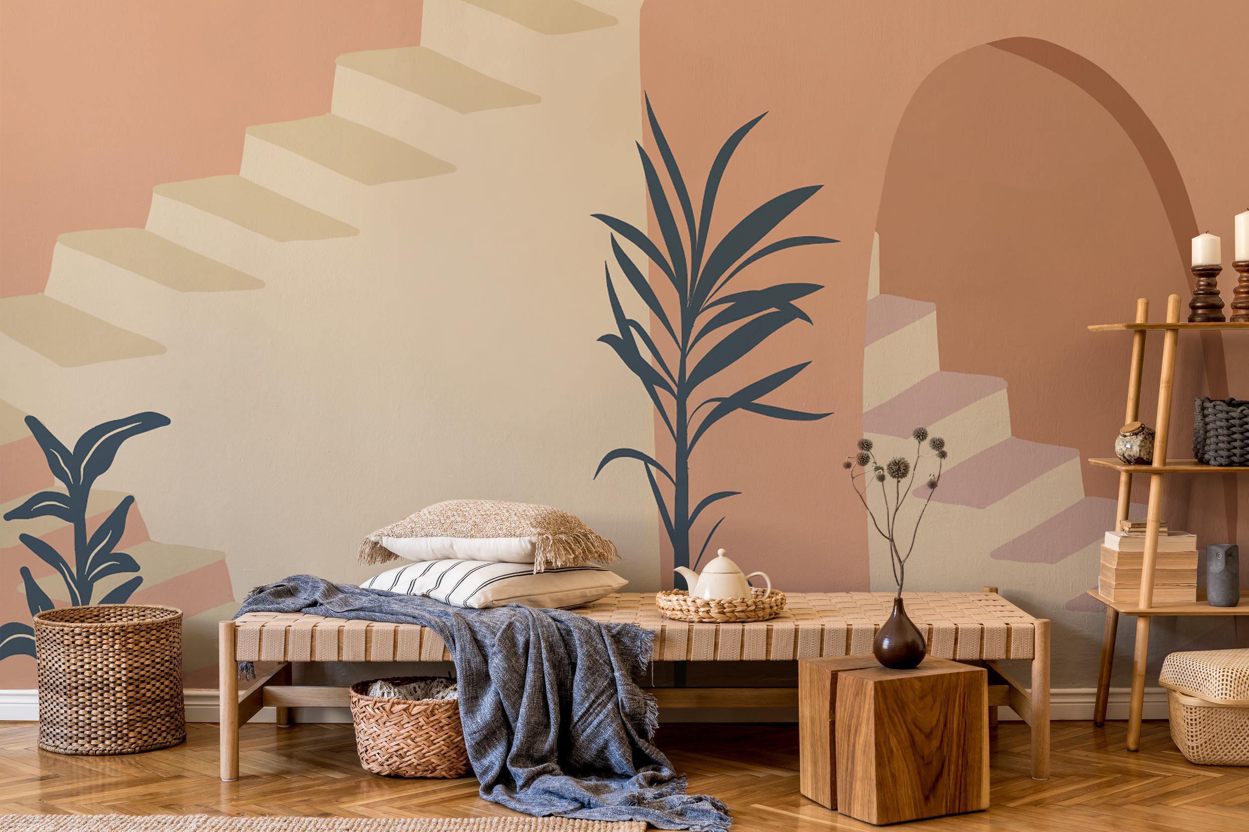 Casablanca Desert Clay Wall Mural-Wall Mural-Eazywallz