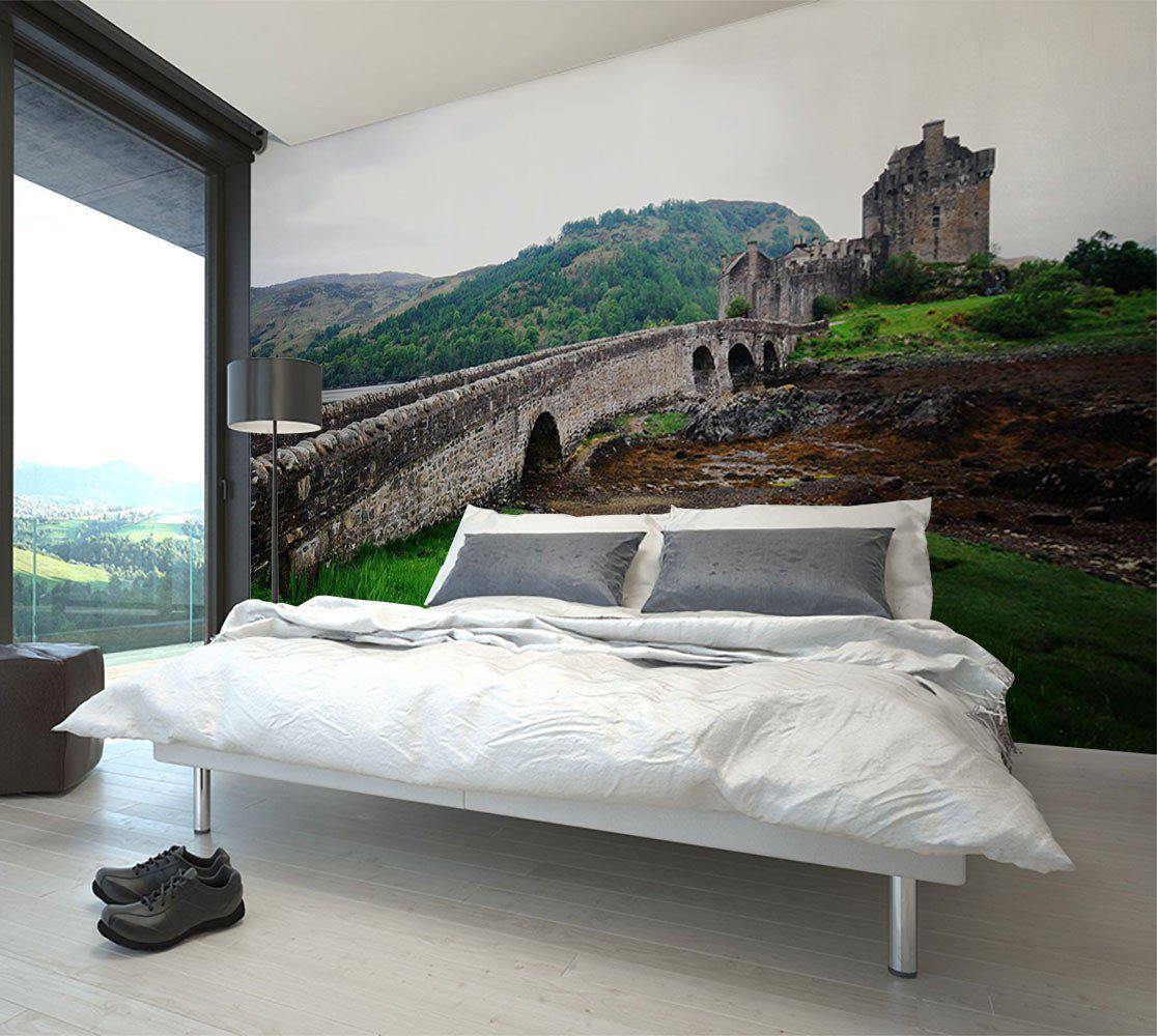 Castle in Scotland Wall Mural-Wall Mural-Eazywallz