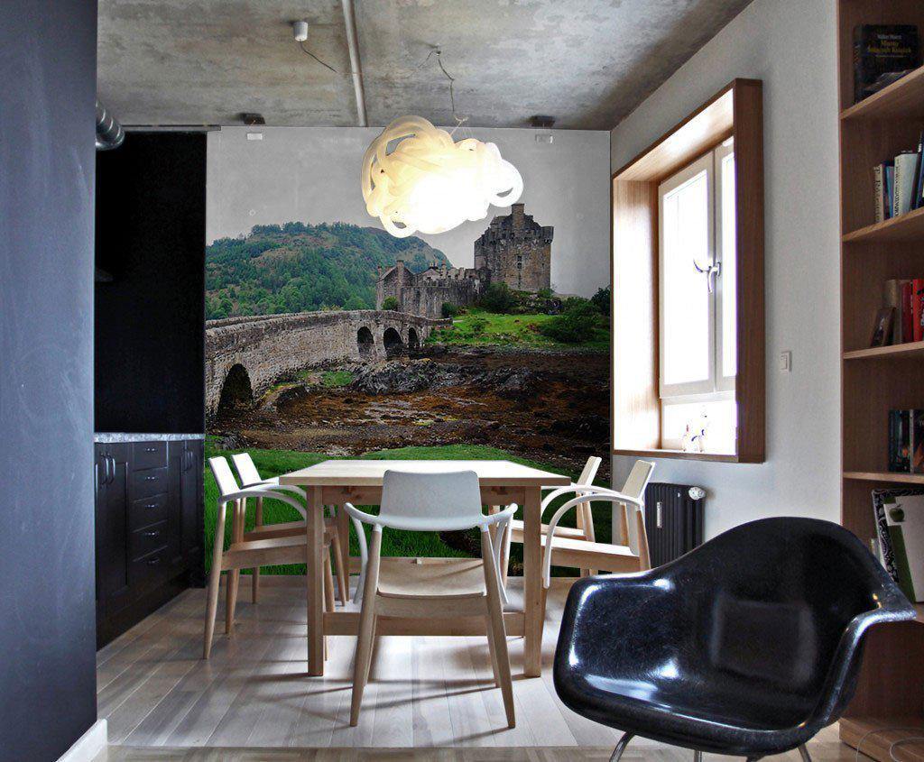 Castle in Scotland Wall Mural-Wall Mural-Eazywallz