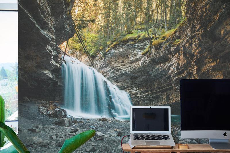 Cave Falls Wall Mural-Wall Mural-Eazywallz