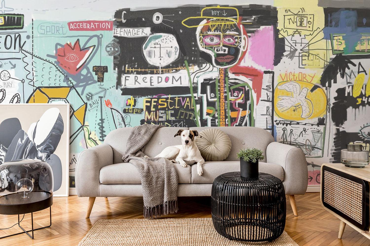 Character Painting Street Art Wall Mural-Wall Mural-Eazywallz