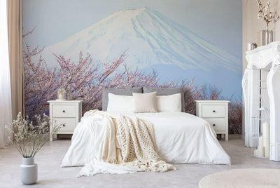 Cherry blossoms with Mount Fuji, japan Wall Mural-Wall Mural-Eazywallz