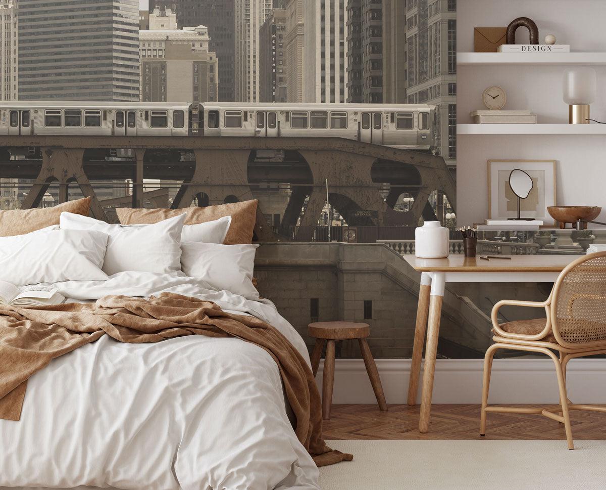 Chicago Riverwalk Wall Mural-Wall Mural-Eazywallz