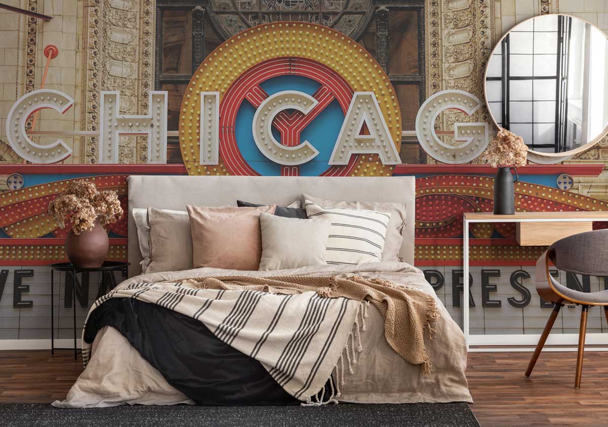 Chicago Theatre Wall Mural-Wall Mural-Eazywallz