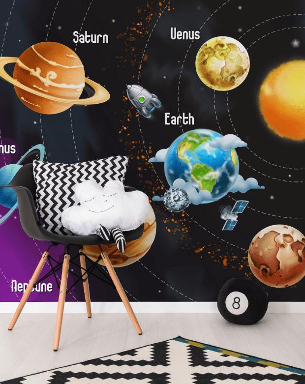 Children's Galaxy Wall Mural-Wall Mural-Eazywallz