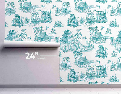 Chinoiserie 2 Wallpaper #180-Repeat Pattern Wallpaper-Eazywallz