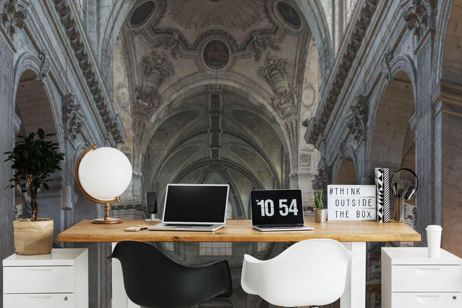 Church Architecture Wallpaper Mural-Wall Mural-Eazywallz