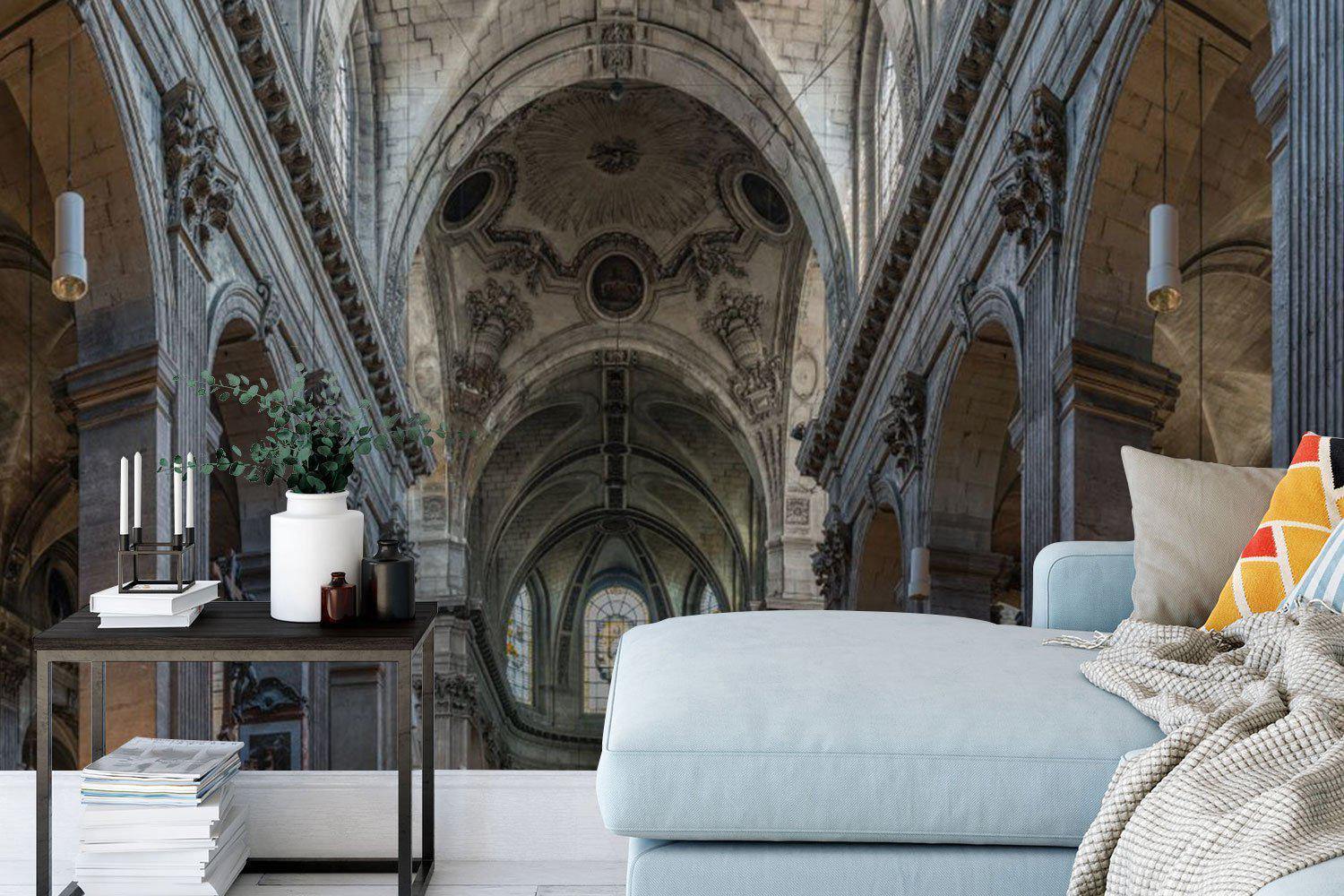 Church Architecture Wallpaper Mural-Wall Mural-Eazywallz