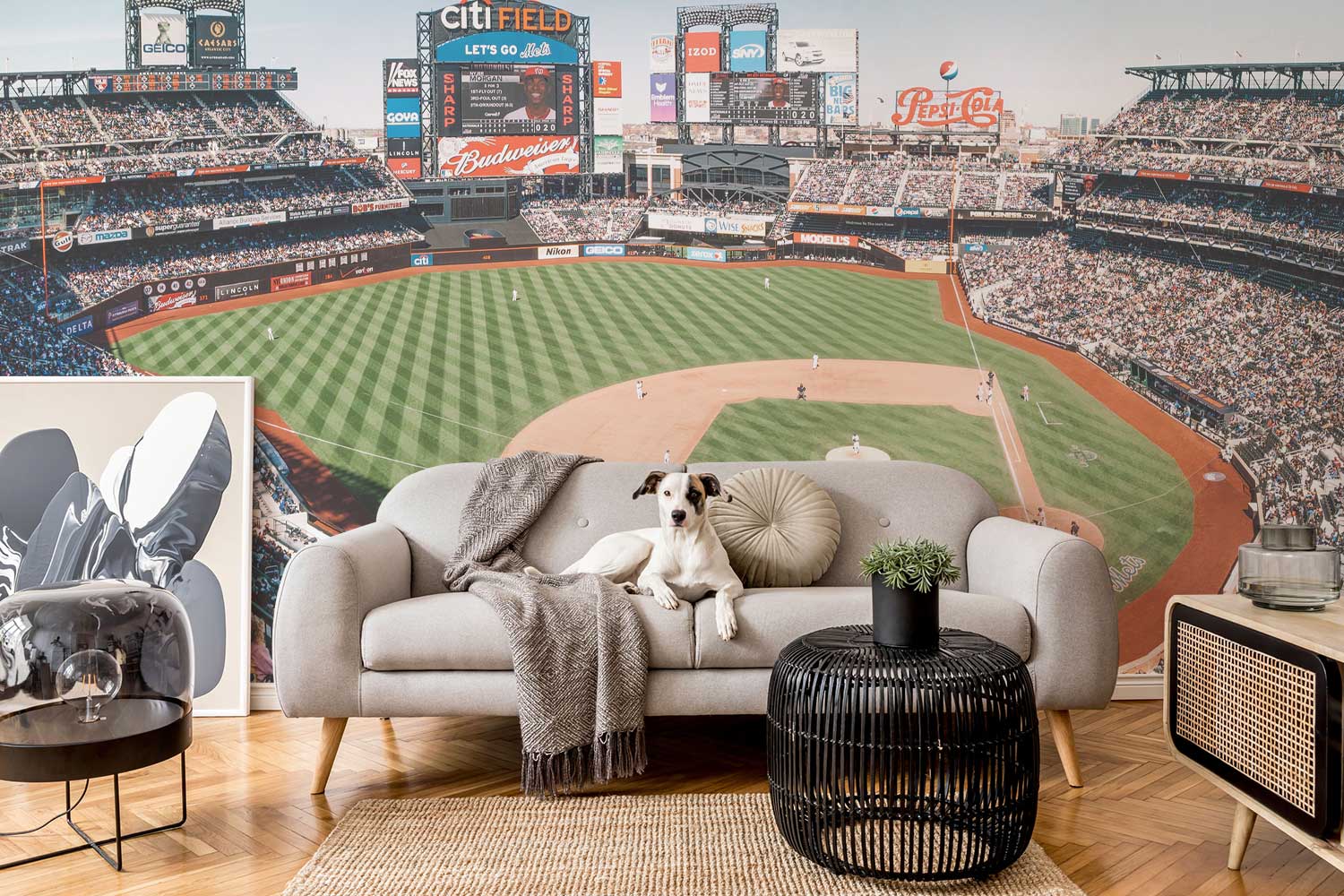 Citi Field Baseball Stadium Wall Mural-Wall Mural-Eazywallz