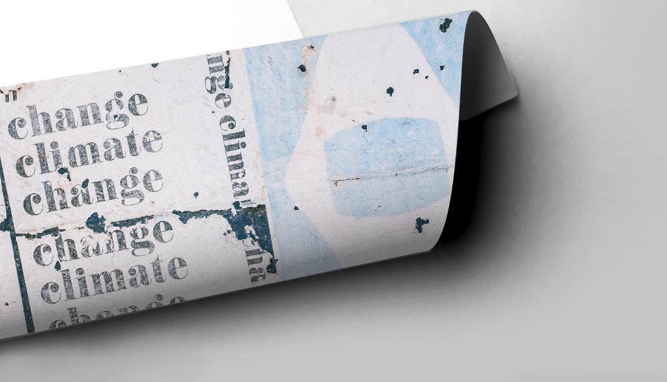 Climate Change Grunge Posters Wall Mural-Wall Mural-Eazywallz