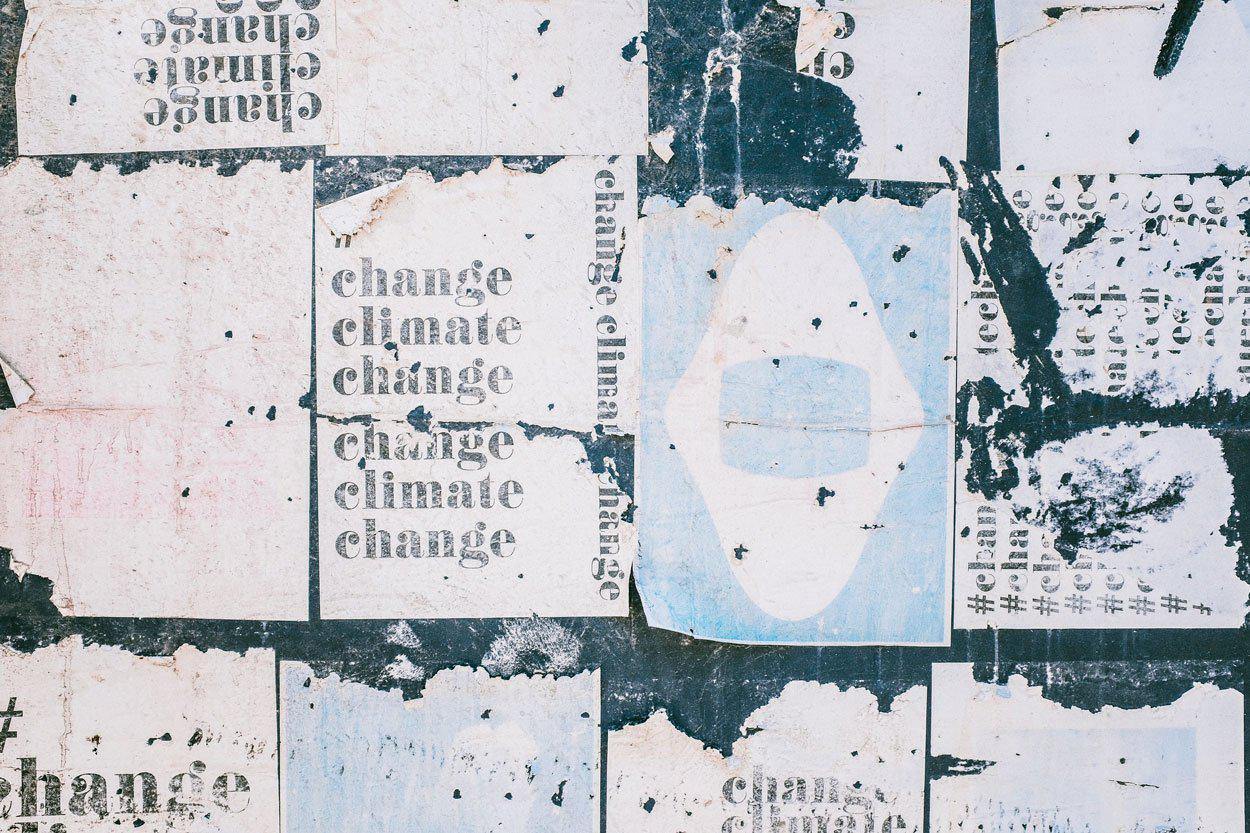 Climate Change Grunge Posters Wall Mural-Wall Mural-Eazywallz