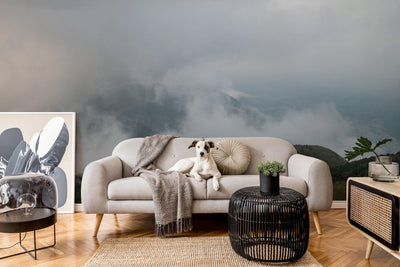 Clouds on the Mountain Wall Mural-Wall Mural-Eazywallz
