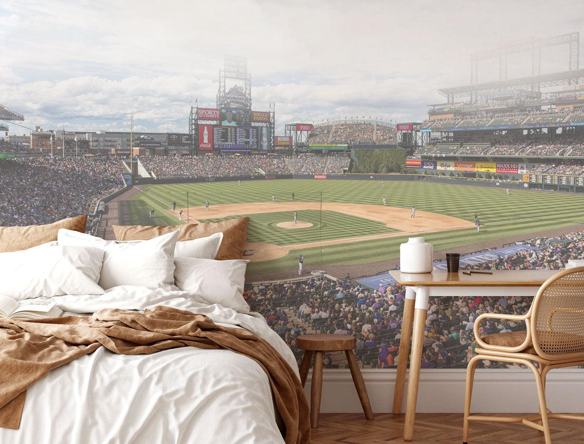 Colorado Rockies Baseball Stadium Wall Mural-Wall Mural-Eazywallz