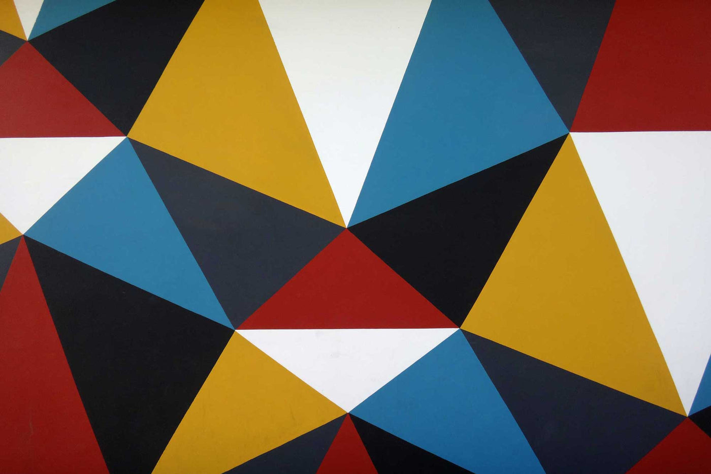 Colorful Geometric Triangles Wall Mural-Wall Mural-Eazywallz