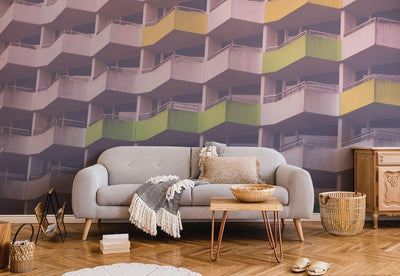 Coloured Concrete Building Wall Mural-Wall Mural-Eazywallz