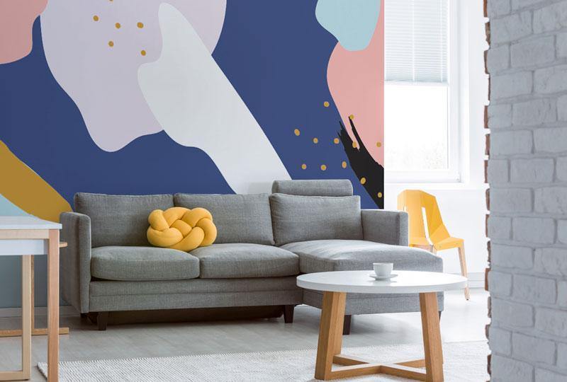 Colourful Abstract Memphis 3 Mural Wallpaper-Wall Mural-Eazywallz