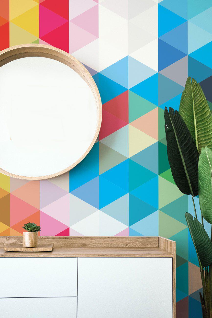 Colourful Abstract Mural-Wall Mural-Eazywallz