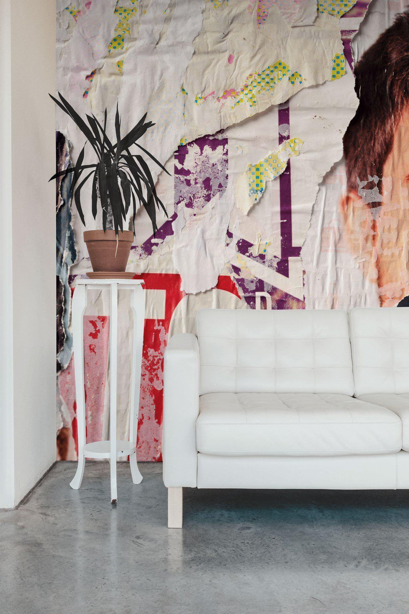 Colourful Torn Street Posters Wall Mural-Wall Mural-Eazywallz