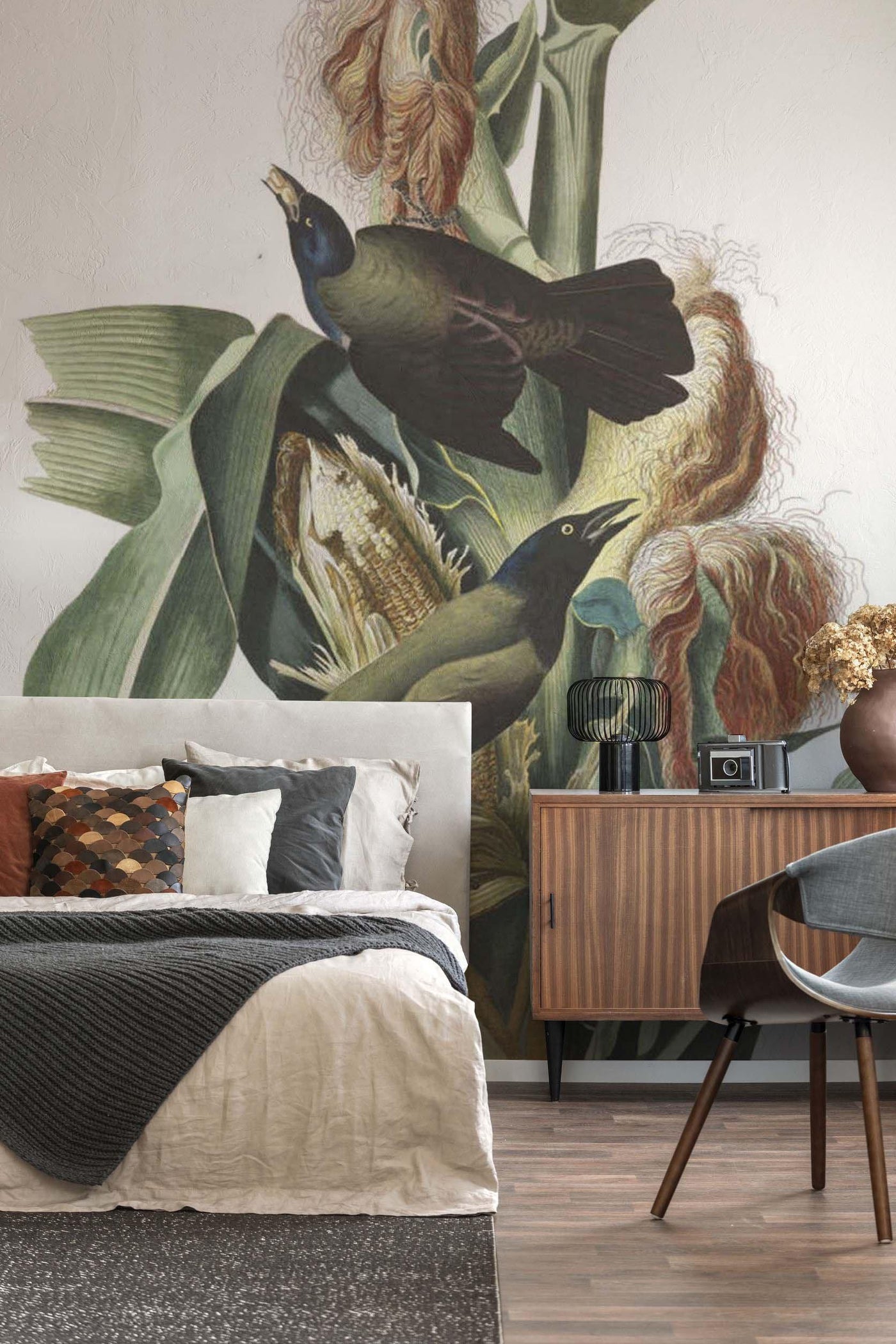 Common Crow Wall Mural-Wall Mural-Eazywallz