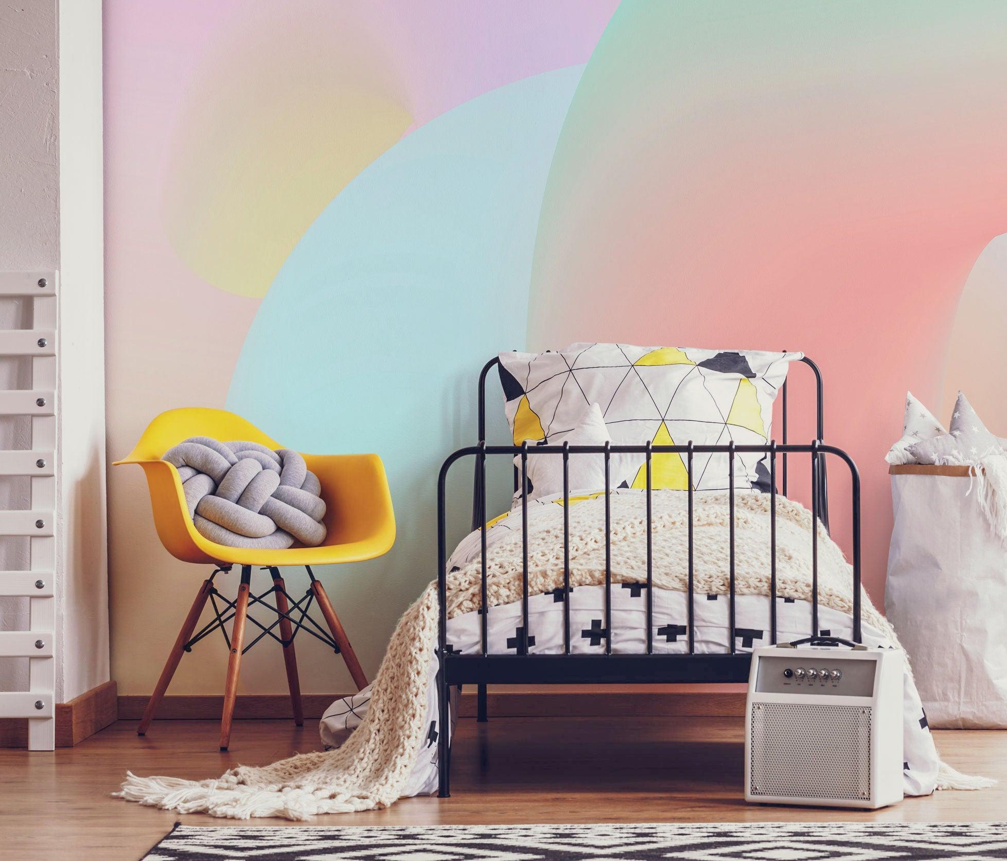 Coral Crystal Squiggles Wall Mural-Wall Mural-Eazywallz