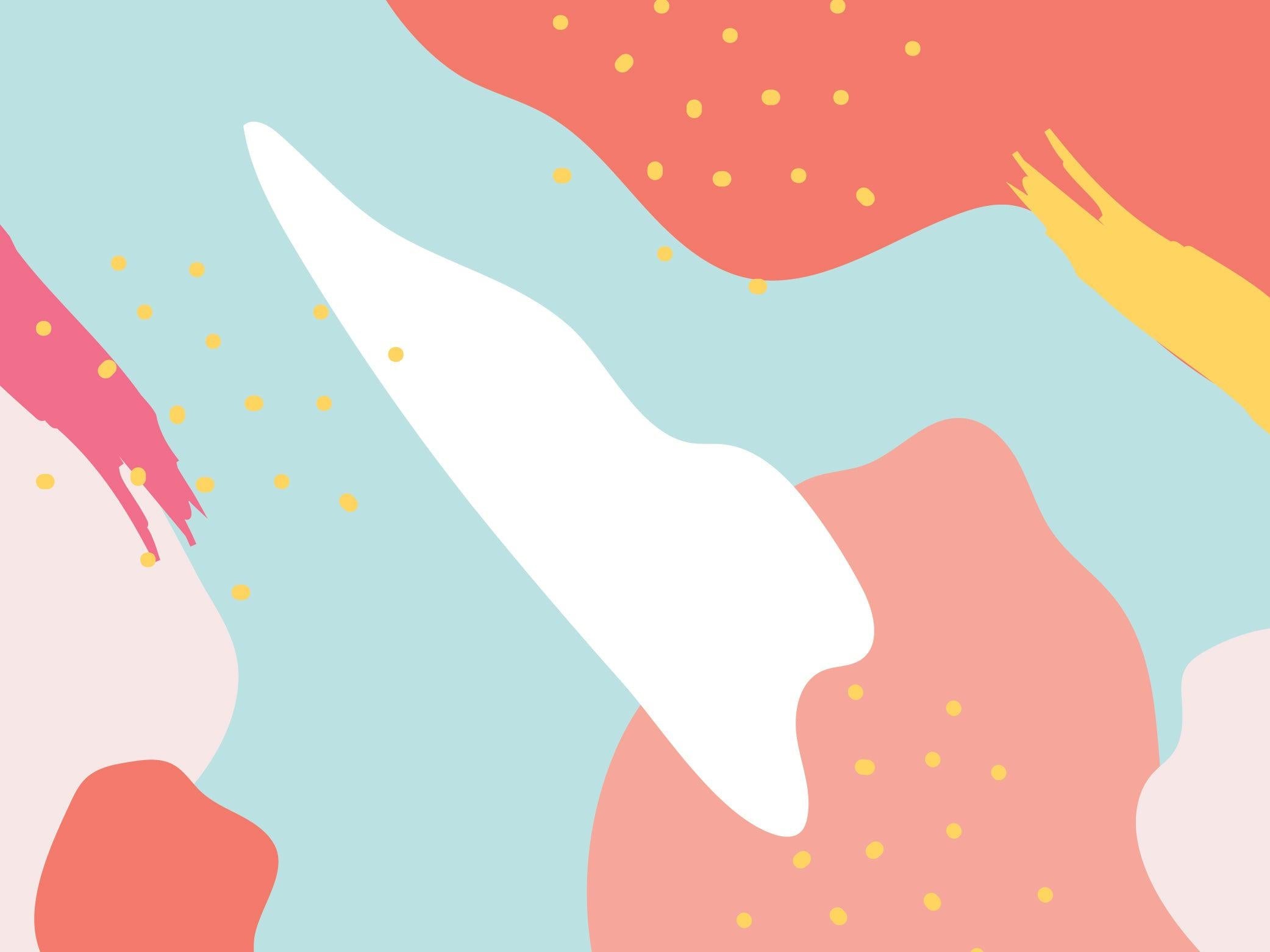 Coral Memphis Wall Mural-Wall Mural-Eazywallz