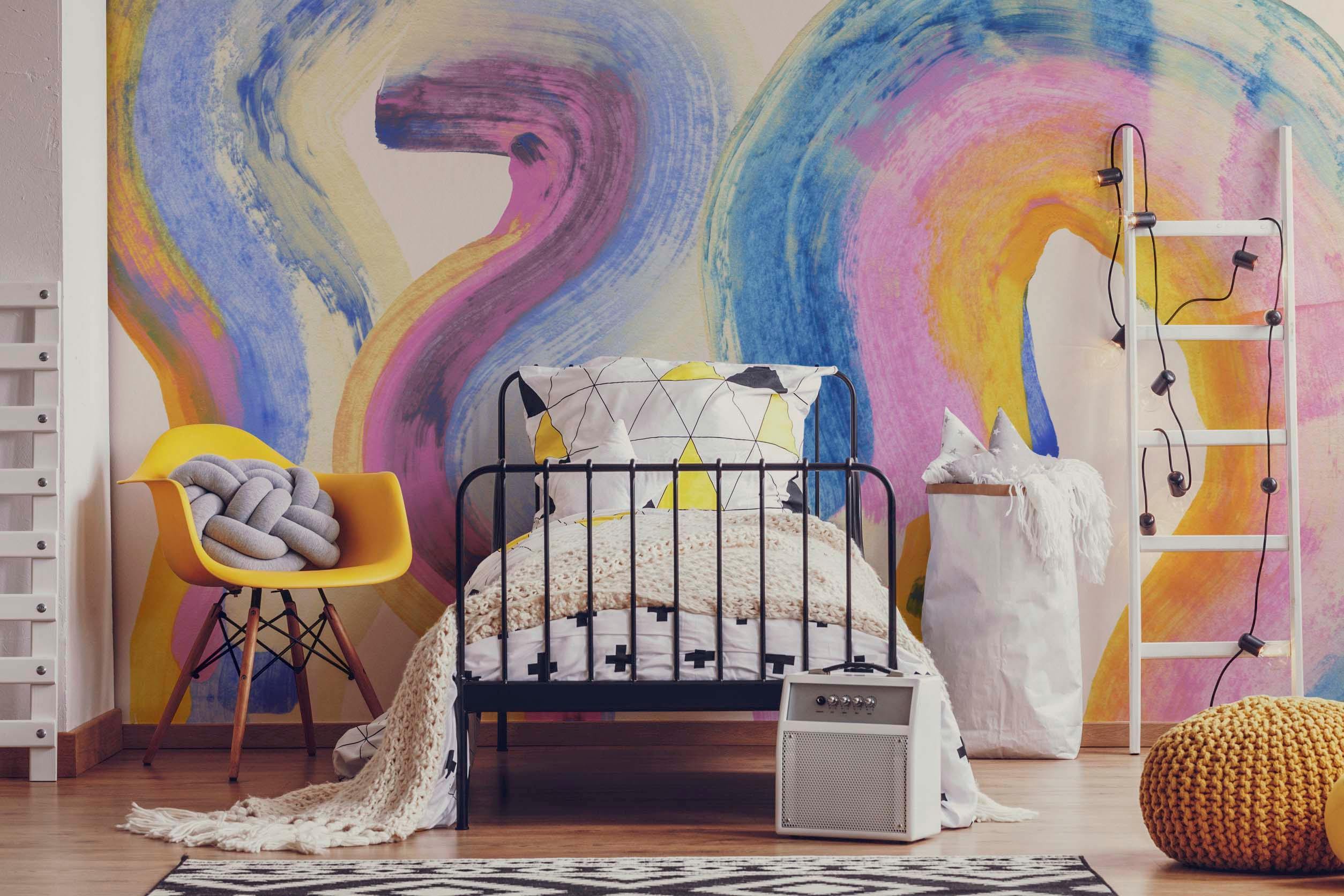 Cotton Candy Paint Brush Wall Mural-Wall Mural-Eazywallz