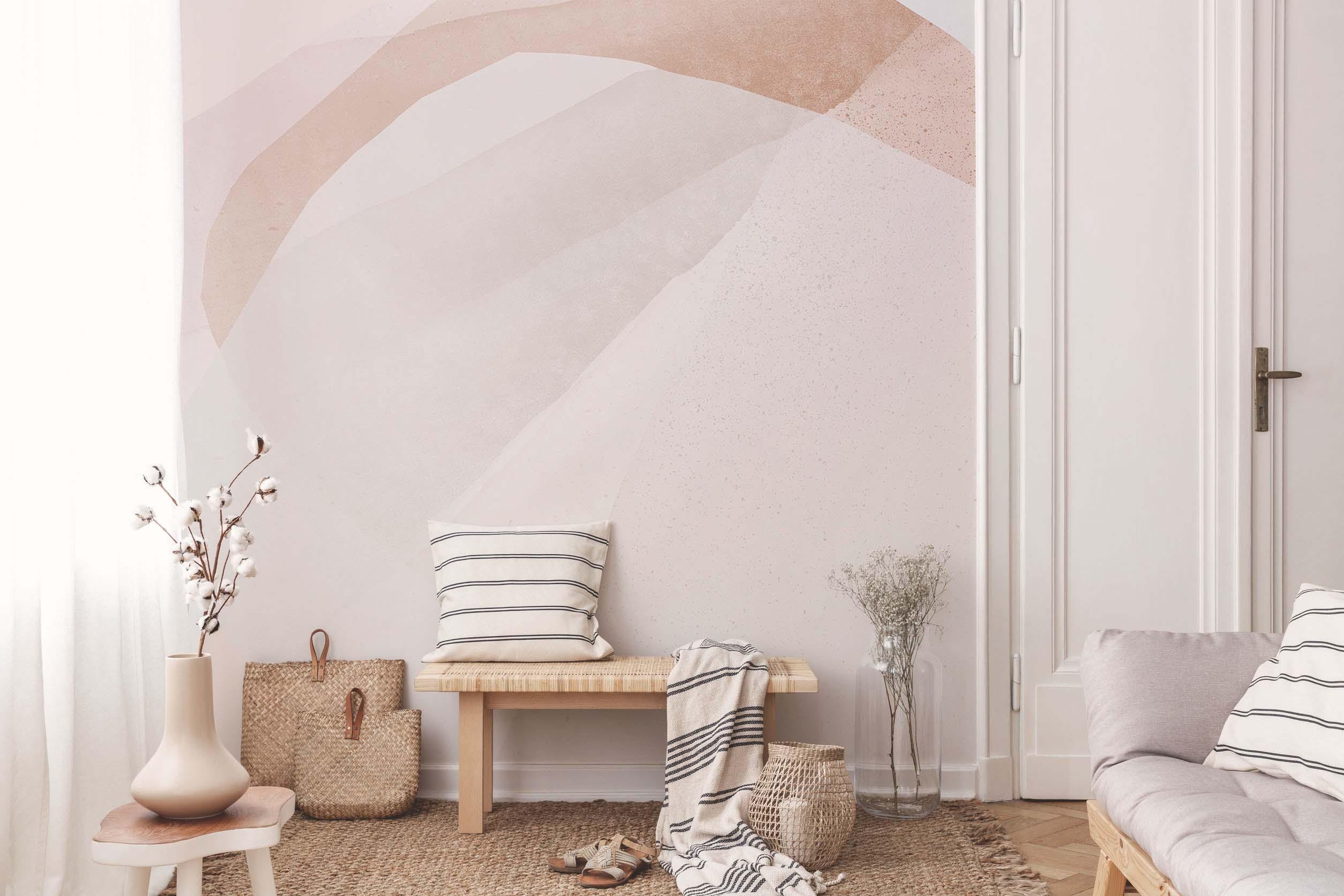 Creme Abstract 3 Wall Mural-Wall Mural-Eazywallz