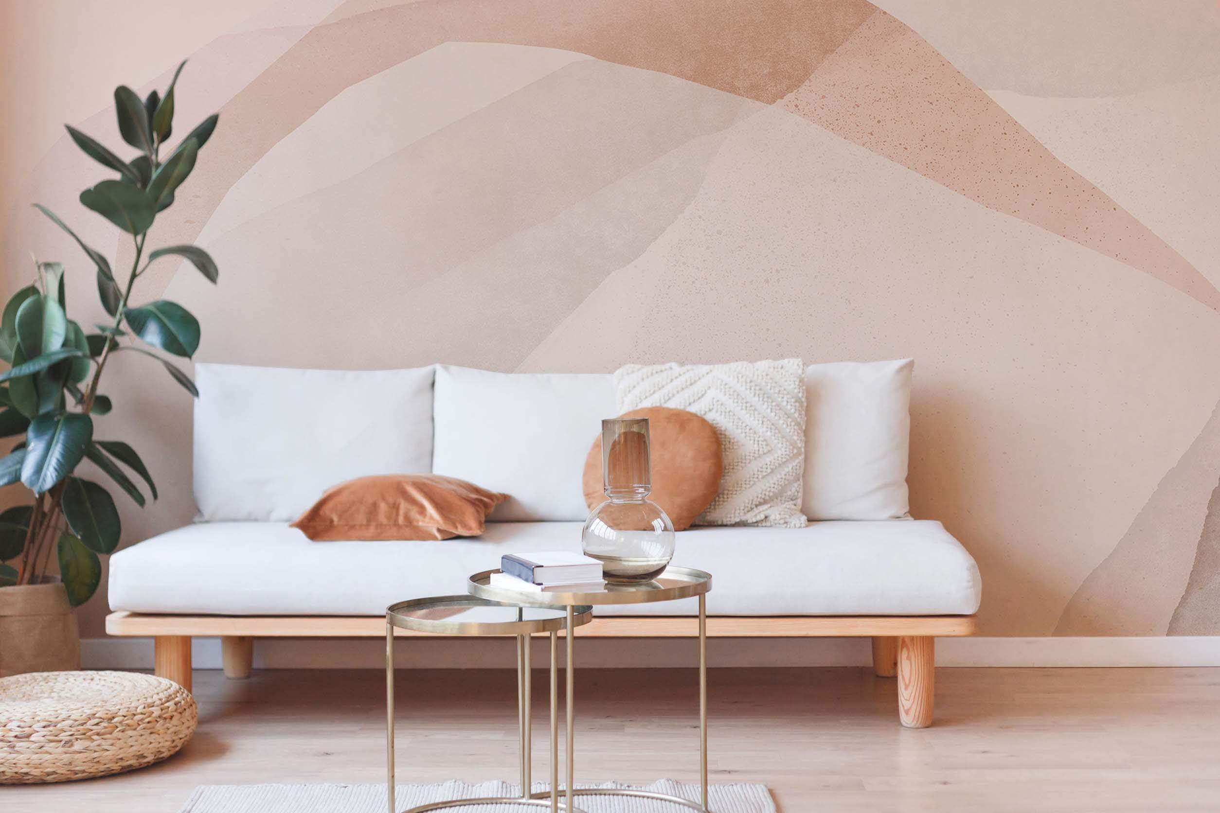 Creme Abstract 3 Wall Mural-Wall Mural-Eazywallz