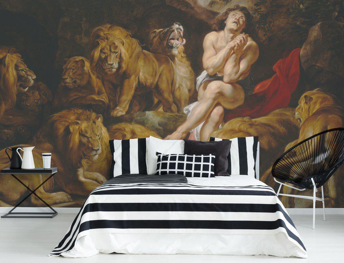 Daniel in the Lion's Den Wall Mural-Wall Mural-Eazywallz