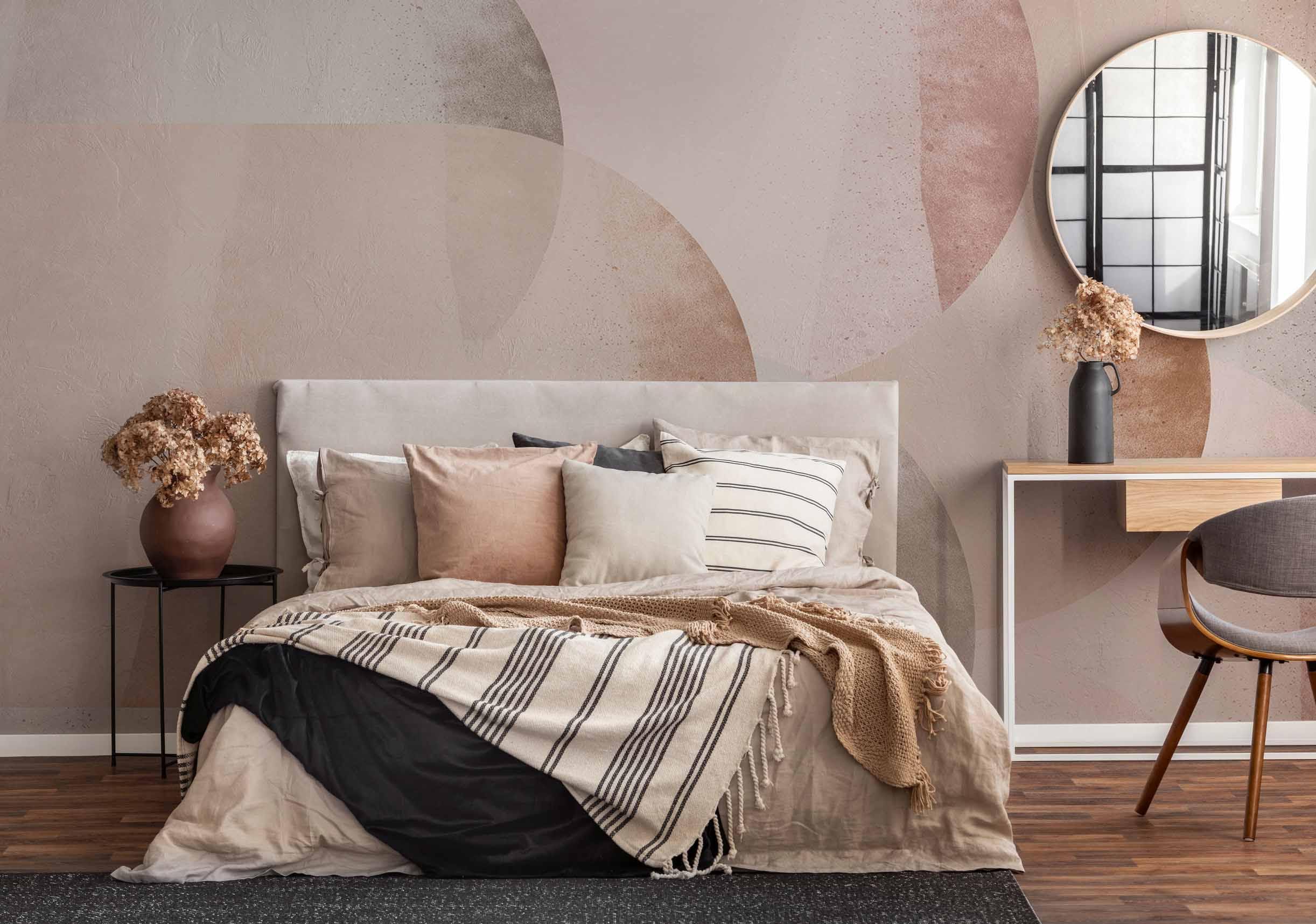 Dark Creme Abstract 2 Wall Mural-Wall Mural-Eazywallz