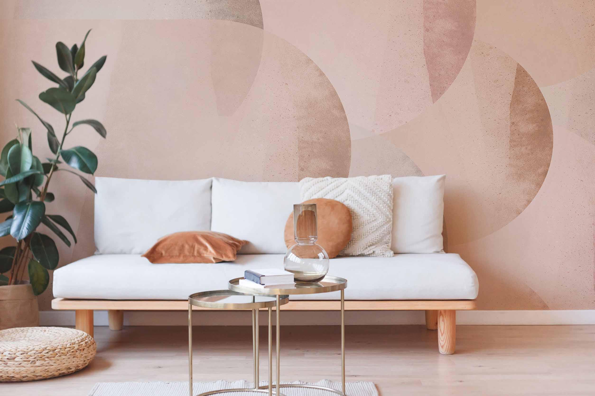 Dark Creme Abstract 2 Wall Mural-Wall Mural-Eazywallz