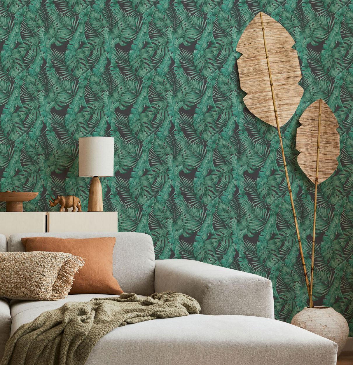 Dark Jungle Wallpaper #004-Repeat Pattern Wallpaper-Eazywallz
