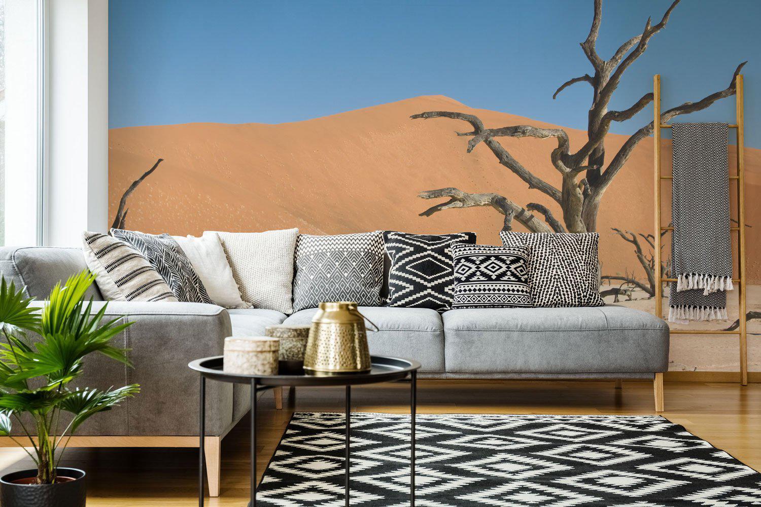 Dead acacia trees in desert Wall Mural-Wall Mural-Eazywallz