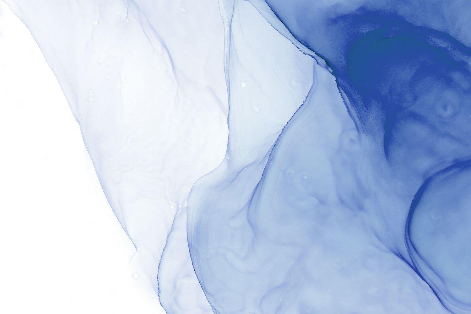 Deep Blue Ink Utopia Wall Mural-Wall Mural-Eazywallz