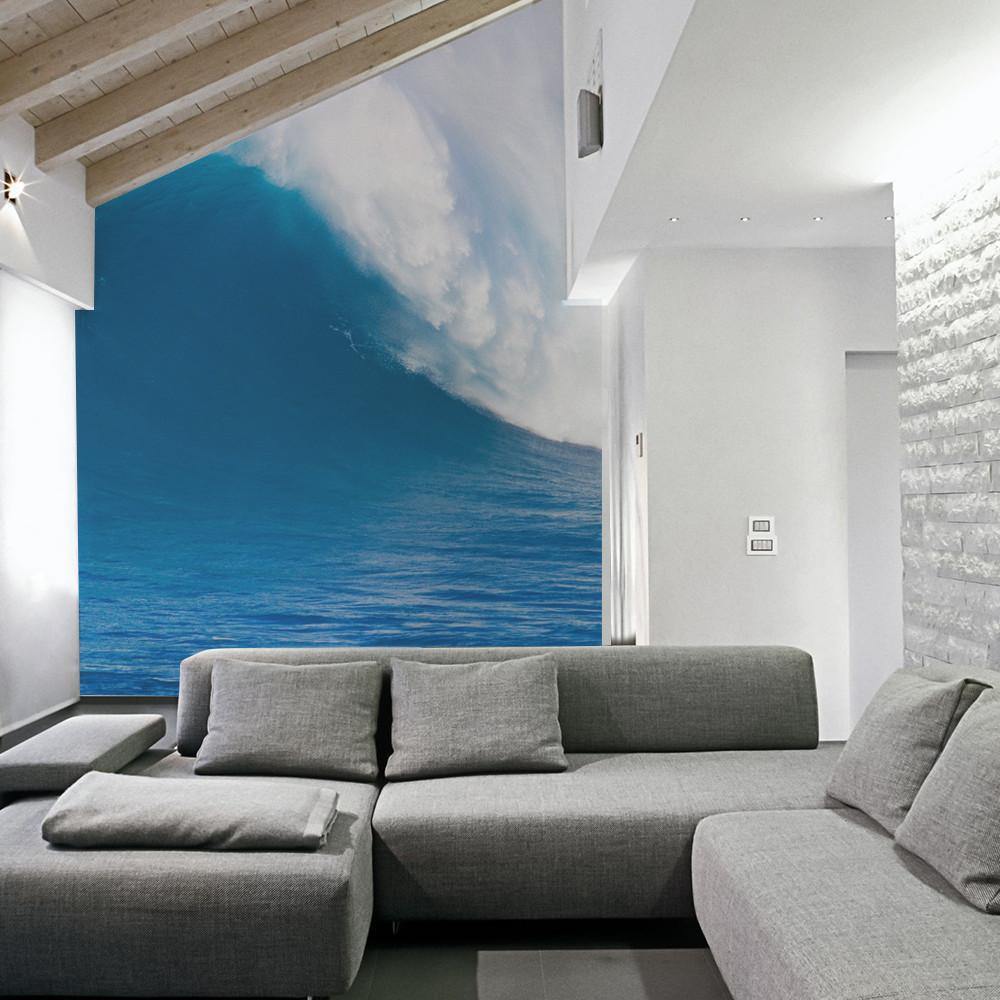 Deep Blue Wave Wall Mural-Wall Mural-Eazywallz