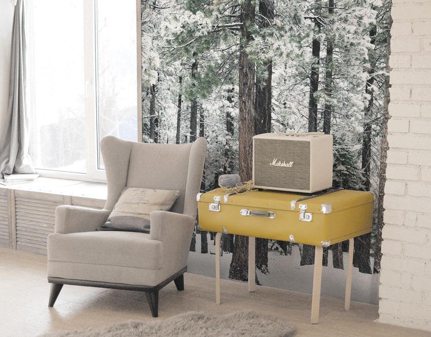 Deep Winter Forest Mural Wallpaper-Wall Mural-Eazywallz