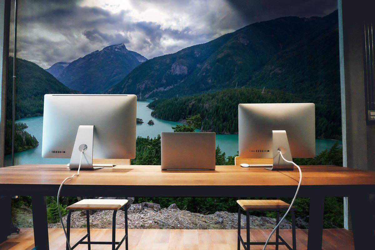 Diablo Lake Wall Mural-Wall Mural-Eazywallz