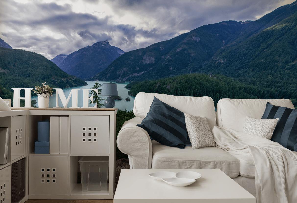 Diablo Lake Wall Mural-Wall Mural-Eazywallz