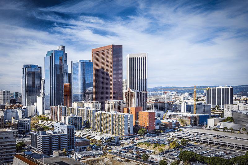 Downtown Los Angeles Cityscape Wall Mural-Wall Mural-Eazywallz
