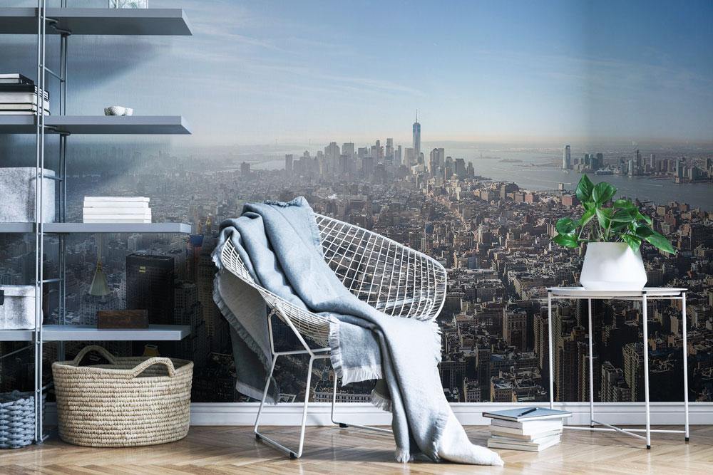 Downtown NYC Skyline Mural Wallpaper-Wall Mural-Eazywallz