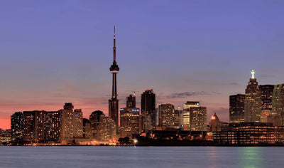 Downtown Toronto at sunset-Wall Mural-Eazywallz