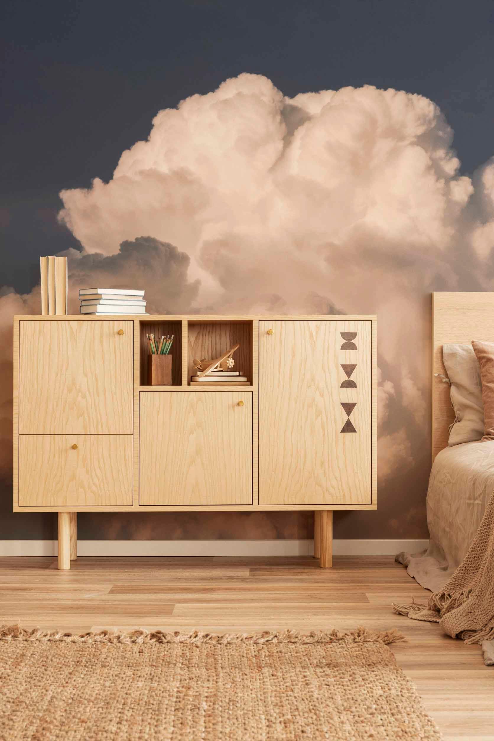 Dramatic Clouds Wall Mural-Wall Mural-Eazywallz