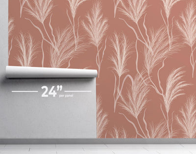 Dry Pampas Wallpaper #537-Repeat Pattern Wallpaper-Eazywallz