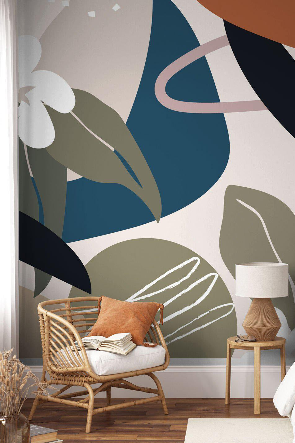 Dutch Garden Modern Botanical Wall Mural – Eazywallz