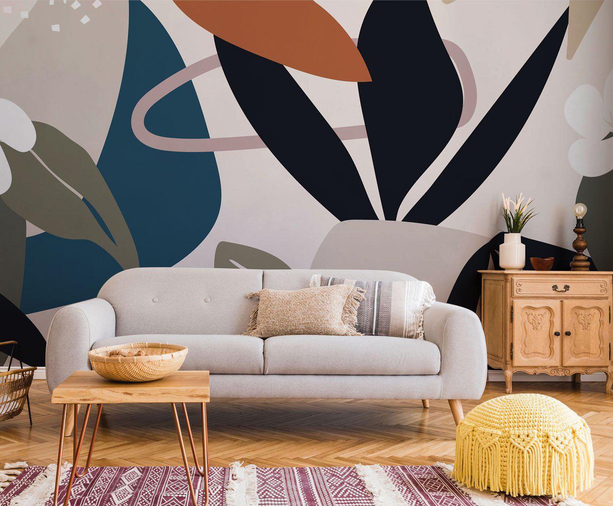 Dutch Abstract Garden Wall Mural-Wall Mural-Eazywallz