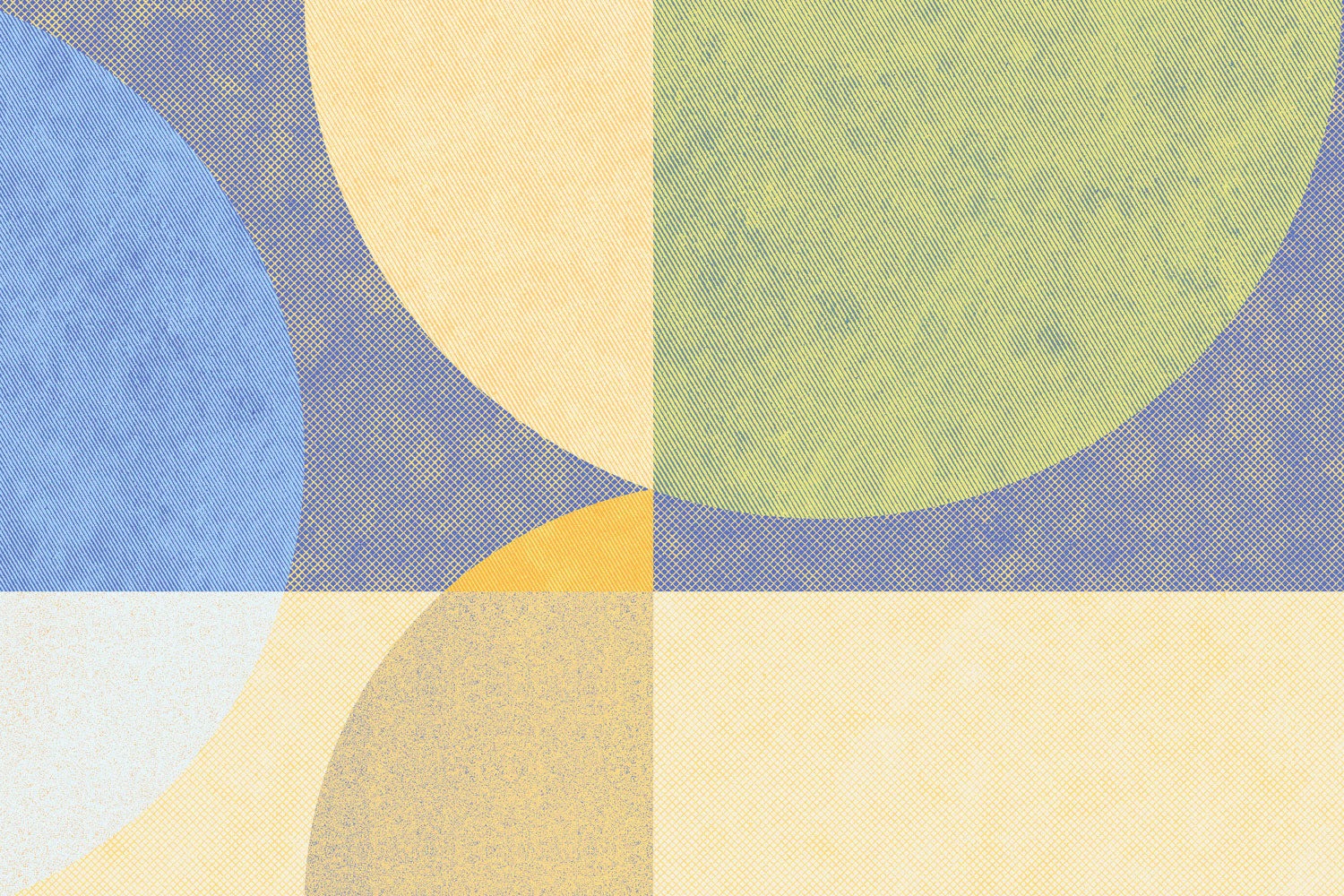 Horizon Abstract Shapes 2 Wall Mural